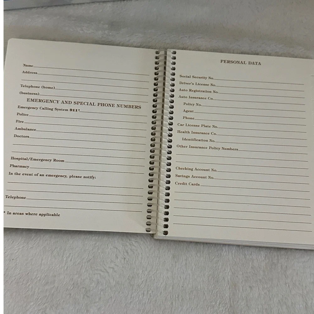 DaySpring Devotional Journal & Address Book Set Blue Botanical Excellent 2pc